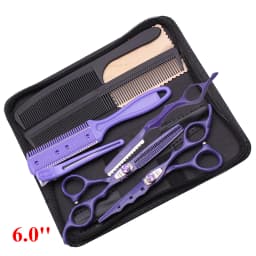 6'' Professional Hair Scissors Cutting Shears Thinning Hairdressing Haircut Salon Barber Home Japanese Steel Dropshipping A1019