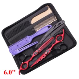 6'' Professional Hair Scissors Cutting Shears Thinning Hairdressing Haircut Salon Barber Home Japanese Steel Dropshipping A1019