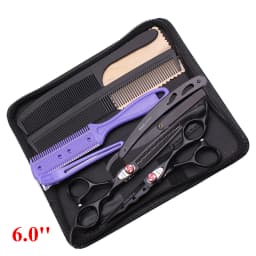 6'' Professional Hair Scissors Cutting Shears Thinning Hairdressing Haircut Salon Barber Home Japanese Steel Dropshipping A1019