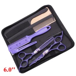 6'' Professional Hair Scissors Cutting Shears Thinning Hairdressing Haircut Salon Barber Home Japanese Steel Dropshipping A1019