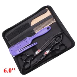 6'' Professional Hair Scissors Cutting Shears Thinning Hairdressing Haircut Salon Barber Home Japanese Steel Dropshipping A1019