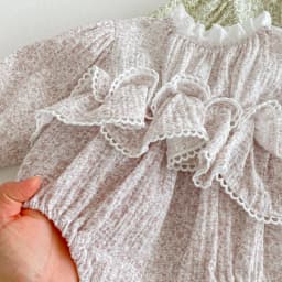 Sweet Newborn Baby Girls Double Layers Lace Romper Cozy Long Sleeve Tulle Baby Tutu Romper Dress for Toddler Girls Clothing 0-2Y