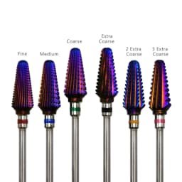 HYTOOS Purple Carbide Nail Drill Bits 3/32" Tornado Carbide Bit Milling Cutters For Manicure Pedicure Nails Accessories Tools