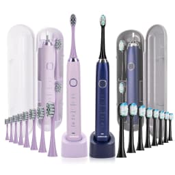USB Rechargeable Electric Toothbrush Automatic Toothbrush for Adults with 5 Modes and 8 Replacement Brush Heads