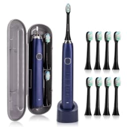 USB Rechargeable Electric Toothbrush Automatic Toothbrush for Adults with 5 Modes and 8 Replacement Brush Heads