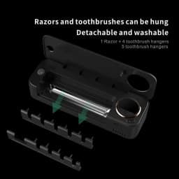 New UV Toothbrush Razor Storage Sterilizer Rechargeable Tooth Brush Holder Wall-Mount With LED Display Bathroom Accessori
