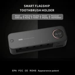 New UV Toothbrush Razor Storage Sterilizer Rechargeable Tooth Brush Holder Wall-Mount With LED Display Bathroom Accessori