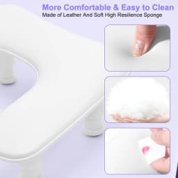Upgraded U-Shaped Nail Arm Rest Adjustable Rotating Height Manicure Hand Rest Pillow Cushion for Nail Tech Salon Home Use