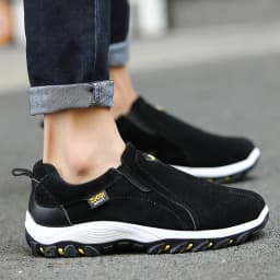 Men Casual Sports Shoes Breathable Orthopedic Travel Flat-Bottomed Casual Shoes Suitable Outdoor Activities Hiking Sports Shoes