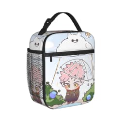 Gojo Satoru Accessories Insulated Lunch Bag For School Food Container Reusable Thermal Cooler Lunch Box