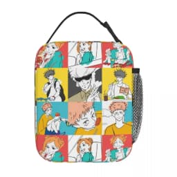 Gojo Satoru Accessories Insulated Lunch Bag For School Food Container Reusable Thermal Cooler Lunch Box