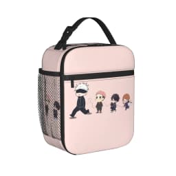 Gojo Satoru Accessories Insulated Lunch Bag For School Food Container Reusable Thermal Cooler Lunch Box