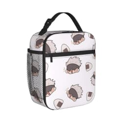 Gojo Satoru Accessories Insulated Lunch Bag For School Food Container Reusable Thermal Cooler Lunch Box