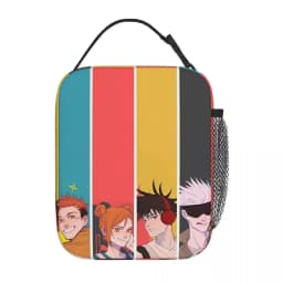 Gojo Satoru Accessories Insulated Lunch Bag For School Food Container Reusable Thermal Cooler Lunch Box