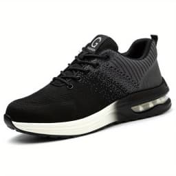 Lightweight Safety Shoes Women Men Air Cushion Work Sneakers Steel Toe Shoes Construction Safety Boots Anti-smash Work Shoes