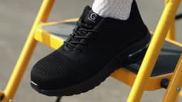 Lightweight Safety Shoes Women Men Air Cushion Work Sneakers Steel Toe Shoes Construction Safety Boots Anti-smash Work Shoes