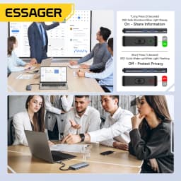 Essager USB C Hub With M.2 SSD Hard Disk Enclosure 6/7 in 1 PD100W USB3.2 10Gbps HDMI USB Type C Adapter for Macbook Pro Air PC