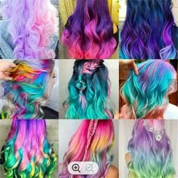 10 color portable Hair dye set Chalk Comb temporary washable hair dye