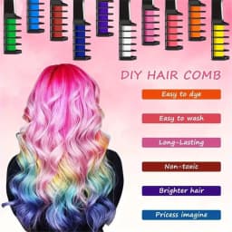 10 color portable Hair dye set Chalk Comb temporary washable hair dye