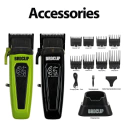 BRDCLIP Professional Electric Hair Clipper BRD 106 Hair Trimmer for Man 7500RPM with Base 5-adjusted DLC Blade Barber Machine