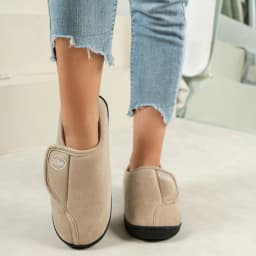 Litfun Winter Warm Cotton Slippers For Women Men Outdoor Anti-slip Faux Fur Cotton Shoes Indoor Soft Cozy Plush Flat House Shoes