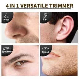KEMEI 6630 4in1 Rechargeable Nose Trimmer Beard Trimmer Ear Eyebrow Nose Hair Trimmer For Nose Ear Hair Removal Clean Machine