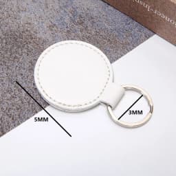 10Pcs Keychain DIY Craft Kit Round Keychains For Women PU Leather Blanks Key Rings Ideal For Holiday Gifts And Party Favors