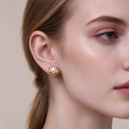 Real Cultured Freshwater Pearl Earring 925 Silver,Wedding Cute Black Pearl Stud Earrings Wife Girl Birthday