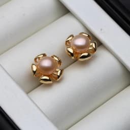 Real Cultured Freshwater Pearl Earring 925 Silver,Wedding Cute Black Pearl Stud Earrings Wife Girl Birthday