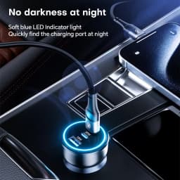 138W Car Charger Fast USB Type C Car Phone Charge 100W 65W 45W 35W PD3.0 PPS For iPhone 14 15 Samsung Laptops Tabet Car Adapter