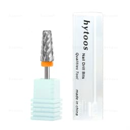 HYTOOS Tapered 5 in 1 Nail Drill Bit Cross Teeth Carbide Nail Bits Remove Gel Electric File Drills Machine Manicure Accessories