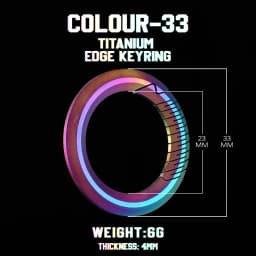 Colorful Titanium Car Key Chain Men Women Luxury Keychain Lightweight EDC Jewelry for Key Ring Holder Buckle Male Gift Wholesale