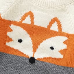 Baby Sweaters Knitted Newborn Kid Clothing Fashion Striped Cute Fox Tops Outerwear Infant Girls Boys Pullover Long Sleeve Autumn