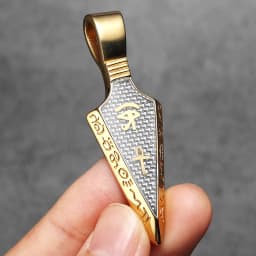 Eye of Horus Spearhead Men Necklaces With Pendant Stainless Steel Jewelry For Male Women Punk HipHop Accessories Gifts Wholesale