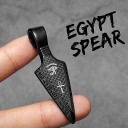 Eye of Horus Spearhead Men Necklaces With Pendant Stainless Steel Jewelry For Male Women Punk HipHop Accessories Gifts Wholesale