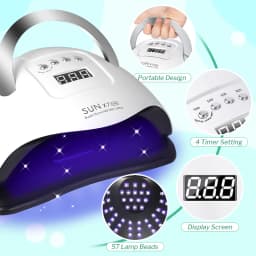 DianaBeauty UV LED Nail Lamp 180W Manicure Lamp for Curing All Nail Gel 57 LEDs Quick-drying Nail Dryer with4 Timers Nail Art