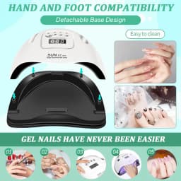 DianaBeauty UV LED Nail Lamp 180W Manicure Lamp for Curing All Nail Gel 57 LEDs Quick-drying Nail Dryer with4 Timers Nail Art
