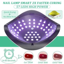 DianaBeauty UV LED Nail Lamp 180W Manicure Lamp for Curing All Nail Gel 57 LEDs Quick-drying Nail Dryer with4 Timers Nail Art