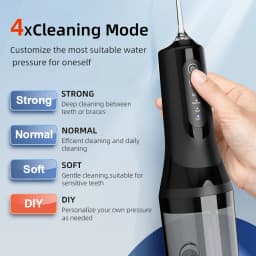 Professional Wireless Dental Floss Cleaner, 4 Cleaning Modes, Portable Rechargeable Electric Dental Floss Oral Irrigator