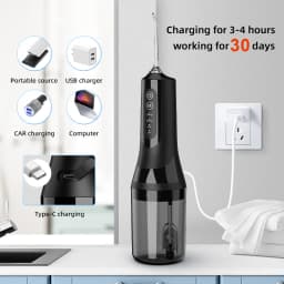 Professional Wireless Dental Floss Cleaner, 4 Cleaning Modes, Portable Rechargeable Electric Dental Floss Oral Irrigator