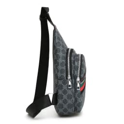 Men's Multifunction Messenger Bag Shoulder Cloth Chest Bags Crossbody Casual Handbag with Earphone Hole