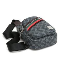 Men's Multifunction Messenger Bag Shoulder Cloth Chest Bags Crossbody Casual Handbag with Earphone Hole