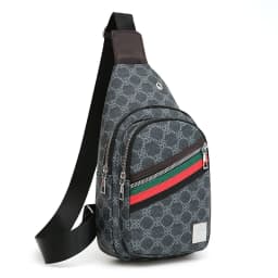 Men's Multifunction Messenger Bag Shoulder Cloth Chest Bags Crossbody Casual Handbag with Earphone Hole
