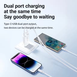 ACEFAST EU 30W GaN Ultra Thin Fast Charging USB C Phone Charger For iPhone 16/15 Pro Max PD QC3.0 Travel Adapter For Samsung S24