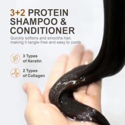 PURC Repair Damaged Hair Treatment Morocco Argan Oil Amino Acid Keratin Smoothing Sulfate-Free Shampoo Conditioner Set Hair Car