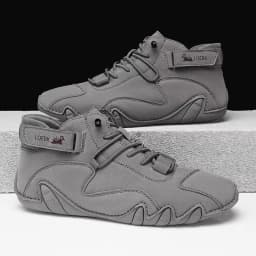 New 2025 Men's Retro Design Sports Shoes Men's Outdoor Casual Leather Breathable Comfortable Summer Hot Selling Flat Ankle Boots