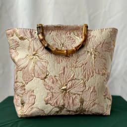 1pcs Canvas Tote Bag Double-Side Embroidery & Handmade Large Capacity Commuter Work Bag Durable Canvas Lightweight Spacious