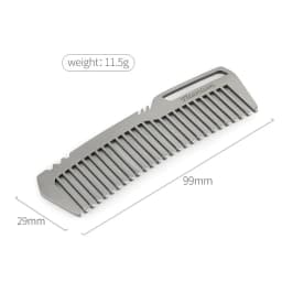 1/2Pcs Mini Portable Titanium Alloy Hair Comb EDC Super Light Titanium Comb for Outdoor Small Accessories Barber Accessories