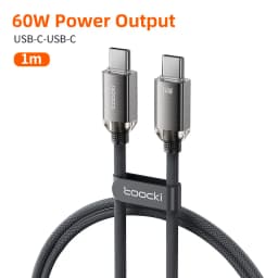 Toocki 100W/60W USB C Cable for Vivo OPPO Xiaomi Multi-color QC4.0 Fast Charging Charger Type C Cable for iPhone 16 15 Pro Max