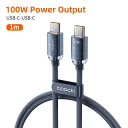 Toocki 100W/60W USB C Cable for Vivo OPPO Xiaomi Multi-color QC4.0 Fast Charging Charger Type C Cable for iPhone 16 15 Pro Max